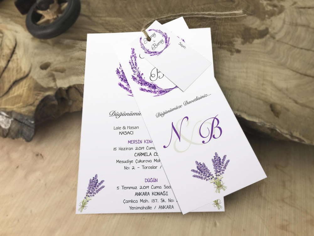 Yeni üçlü set davetiye modeli